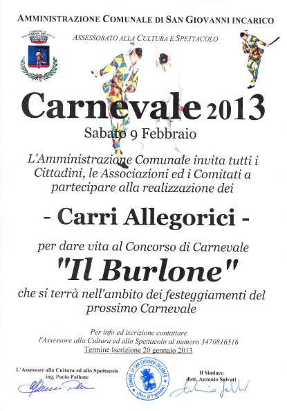 San Giovanni Incarico – Carnevale 2013