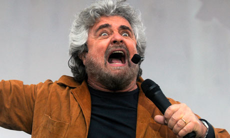 Beppe Grillo, leader of the Five Star Movement